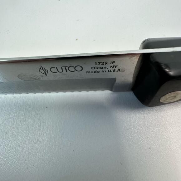 Cutco Knife #1729 REFURBISHED Brown Swirl Handle Petite Carver 6 3/4" Blade - Picture 10 of 13